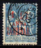 Zanzibar - 1899 -  Tb De France Surch  -  N° 22 -  Oblitéré - Used - Usati