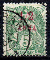 Zanzibar - 1899 -  Type Blanc Surch  -  N° 47 -  Oblitéré - Used - Gebraucht