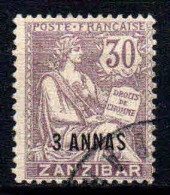 Zanzibar - 1899 -  Type Mouchon Surch  -  N° 51 -  Oblitéré - Used - Usati