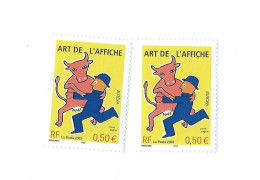 3556 Oreille Sur Le Personnage Timbre De Gauche - 1 Normal Livré - Unused Stamps