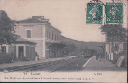 DEPT 38 - TULLINS - La Gare - Voyagée - Tullins