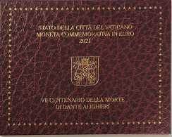2021 VATICAN - 2€ Euro Commémorative - 700 Ans De La Mort De Dante Alighieri - Vaticaanstad