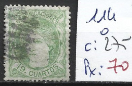 ESPAGNE 114 Oblitéré Côte 275 € - Used Stamps