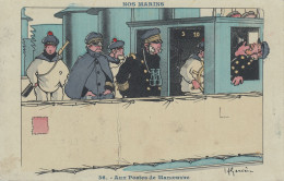 CPA Henri GERVESE - Nos Marins : N°36 - Aux Postes De Manoeuvre.. - Ed. Raffaelli 1914 - Gervese, H.