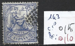 ESPAGNE 143 Oblitéré Côte 0.45 € - Used Stamps