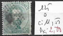 ESPAGNE 125 Oblitéré Côte 11.50 € - Used Stamps