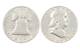 USA HALF DOLLAR 1952 PHILADELFIA FRANKLIN IN ARGENTO KM# 199 - 1948-1963: Franklin