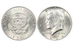 USA HALF DOLLAR 1964 D KENNEDY IN ARGENTO KM# 202 - 1964-…: Kennedy