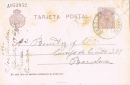 53428. Entero Postal BAÑOLAS (Gerona) 1920. Alfonso XIII Medallon - 1850-1931