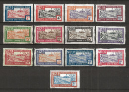 NIGER 1927 .  TAXES .  Série N°s  9 à 21  . Neufs  (*) Sans Gomme . - Unused Stamps