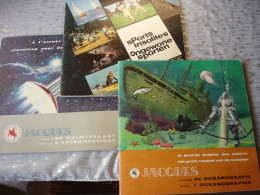 Chocolade Jacques Chocolat 3 Albums Oceanen, Sterren En Ongewone Sporten Volledig Prima Staat - Jacques