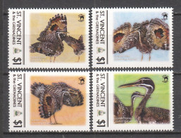 St Vincent Grenadines - MNH Set SUNBITTERN BIRD - Hoendervogels & Fazanten