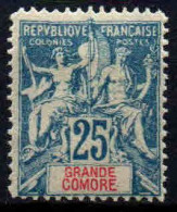 Grande Comore   - 1900 -  Type Sage  - N° 16  -  Neuf * - MLH - Neufs