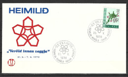 ISLANDE. Enveloppe De 1970. Heimilid "Veröld Innan Veggja". - Storia Postale