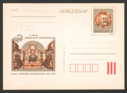 Carl Von Than Károly Chemist FIP Congress Pharmacy 1984 HUNGARY STATIONERY POSTCARD / Medal Pharmacy - Apotheek