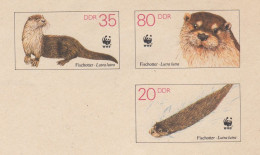 ⁕ Germany DDR 1987 ⁕ WWF Postal Stationery Fauna ⁕ Unused Cover - Umschläge - Ungebraucht