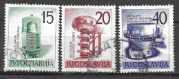 JUGOSLAVIA - 1960 - ENERGIA NUCLEARE - SERIE 3 VALORI - USATA ( YVERT 828\30 - MICHEL 927\9) - Oblitérés
