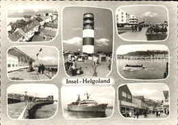 41610075 Helgoland Teilansichten Leuchtturm Fahrgastschiff Strand Promenade Helg - Helgoland