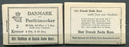 Dänemark Denmark 2 Kr Markenheft Handmade And Complete - Postfrisch/MNH - 1943 Red Cross Commercial H33 - Carnets