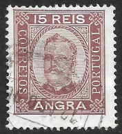 Angra – 1892 King Carlos 15 Réis Used Stamp - Angra