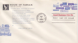 FDC "House Of Farnam" Obl. Washington Le 7 May 1984 Sur Entier 20c Small Business - Briefe U. Dokumente