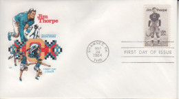 FDC "Jim Thorpe" Obl. Shawnee Le 24 May 1984 Sur N° 1535 - Storia Postale