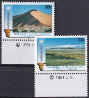 UNO NEW YORK 1991 Mi-Nr. 612/13 ** MNH - Ungebraucht