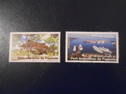 POLYNESIE YT 979/980 PORT AUTONOME DE PAPEETE** - Unused Stamps