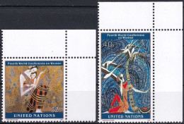 UNO NEW YORK 1995 Mi-Nr. 689/90 Eckrand ** MNH - Unused Stamps