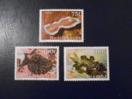 POLYNESIE YT 991/993 NUDIBRANCHES** - Unused Stamps