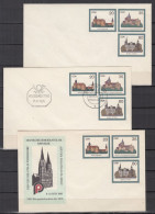 ⁕ Germany DDR 1985 ⁕ "Burgen Der DDR" / Postal Stationery ⁕ 3v Unused Cover FDC Ausgabetag / WERMSDORF - Umschläge - Ungebraucht