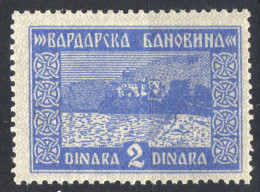 1937 Yugoslavia Vardarska Banovina MACEDONIA - Administrative Revenue Tax Fiscal Stamp - OHRID Lake Orthodox Church 2 D - Dienstmarken