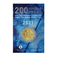 2021 GRÈCE - 2 Euros Commémorative (coincard) 200 Ans De La Révolution Grecque - Grecia