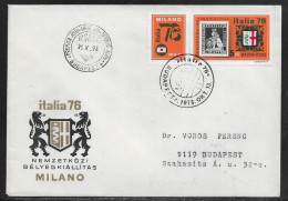 Hungary. FDC Sc. 2437.   The International Philatelic Exhibition ITALIA `76.    FDC Cancellation On FDC Envelope - FDC