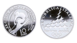 Italia - 5 + 10 Euro 2005 - XX Giochi Olimpici Invernali, Torino 2006 - Pattinaggio E Sci Alpino - KM# 266 + KM# 260 - Italie