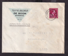 DDFF 232 -- Enveloppe TP Moins 10 % Relais à Etoiles BORSBEKE (VL) 1946 - Entete Textielbedrijf De Boom - 1946 -10%