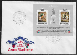 Hungary. FDC Sc. 2753. The 250th Anniversary Of The Birth Of George Washington. FDC Cancellation On Cachet FDC Envelope - FDC