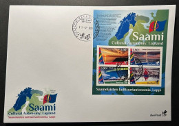 Finland Finnland Finlande 2023 Lapland Cultural Autonomy Saami BeePost Block FDC - FDC