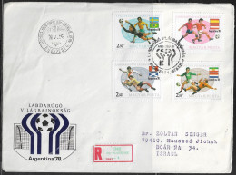 Hungary. FDC Sc. 2522-2525.   FIFA Football World Cup 1978 - Argentina.   FDC Cancellation On FDC Envelope - FDC