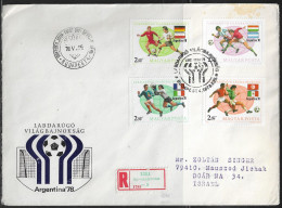 Hungary. FDC Sc. 2526-2529.   FIFA Football World Cup 1978 - Argentina.   FDC Cancellation On FDC Envelope - FDC