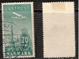 AVION AIR MAIL FLUGPOST DENMARK DANMARK DÄNEMARK  DANEMARK 1934 Mi 219  YT YV Y&T 8 - Aéreo