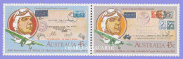 AUSTRALIA 1984  AIRMAIL FLIGHTS ANNIVERSARY PAIR  S.G. 903-904 U.M. /N.S.C. - Mint Stamps