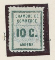 TIMBRE DE GRÈVE - N°1 -AMIENS - CHAMBRE DE COMMERCE 1909- N* - Marche Da Bollo