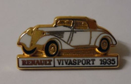 V349 Pin's RENAULT Tacot VIVASPORT 1935 SUPER Qualité Arthus Signé CEP PARIS Achat Immédiat Immédiat - Renault