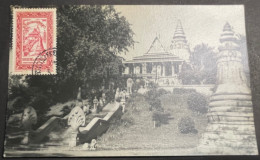 Carte Maximum Cambodge N°22 Phnom Daun Penh 3/4/1958 - Kambodscha