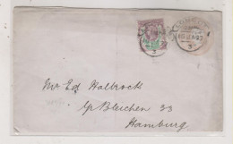 GREAT BRITAIN 1897 LONDON Nice Postal Stationery Cover To Germany - Covers & Documents