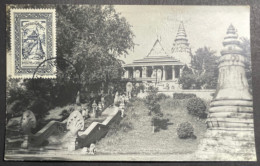 Carte Maximum Cambodge N°24 Phnom Daun Penh 3/4/1958 - Kambodscha