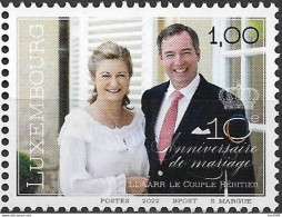 2022 Luxemburg Mi. **MNH 10 Years Of Marriage Of The Heredite - Unused Stamps