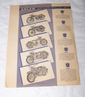 PUB PUBLICITE MOTO MOTOS MOTOCYCLETTE ADLER MOTORRIJWIELEN 1953, M 100, M 125, M 150, M 200, M 250 - Moto