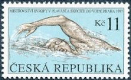 ** 152 Czech Republic European Championship  Swimming And Jumpimg 1997 - Unused Stamps